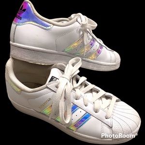 adidas superstar slip on hologram